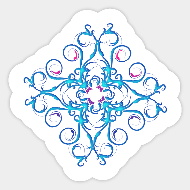 Flower Swirl Sticker by jsdesignandillustrations